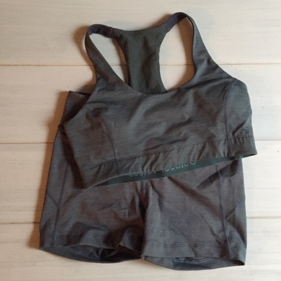 Outdoor Voices Other - Outdoor Voices Bra and Shorts Set in Evergreen